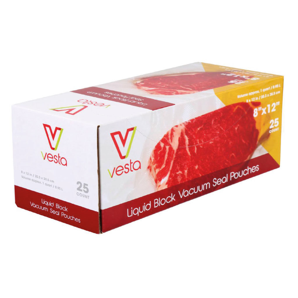 Pack of 25 VESTA vacuum cooking bags 20 cm x 30 cm
